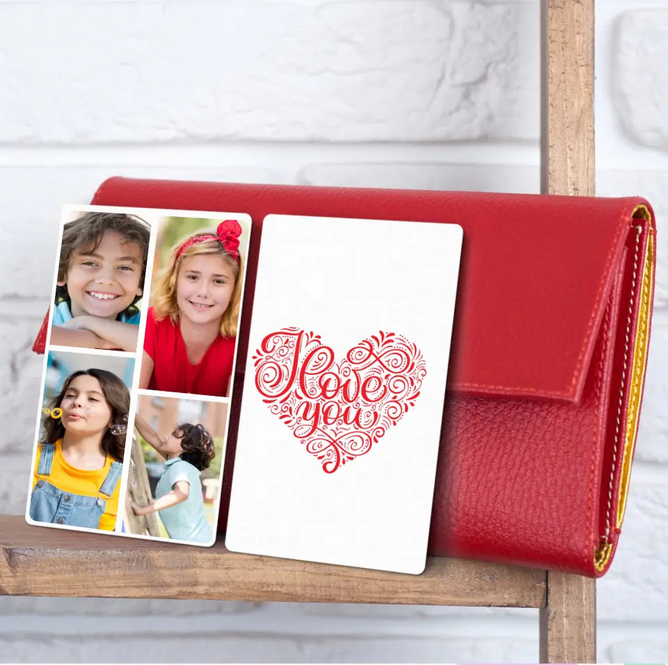 Momentkarte mit Fotokollage