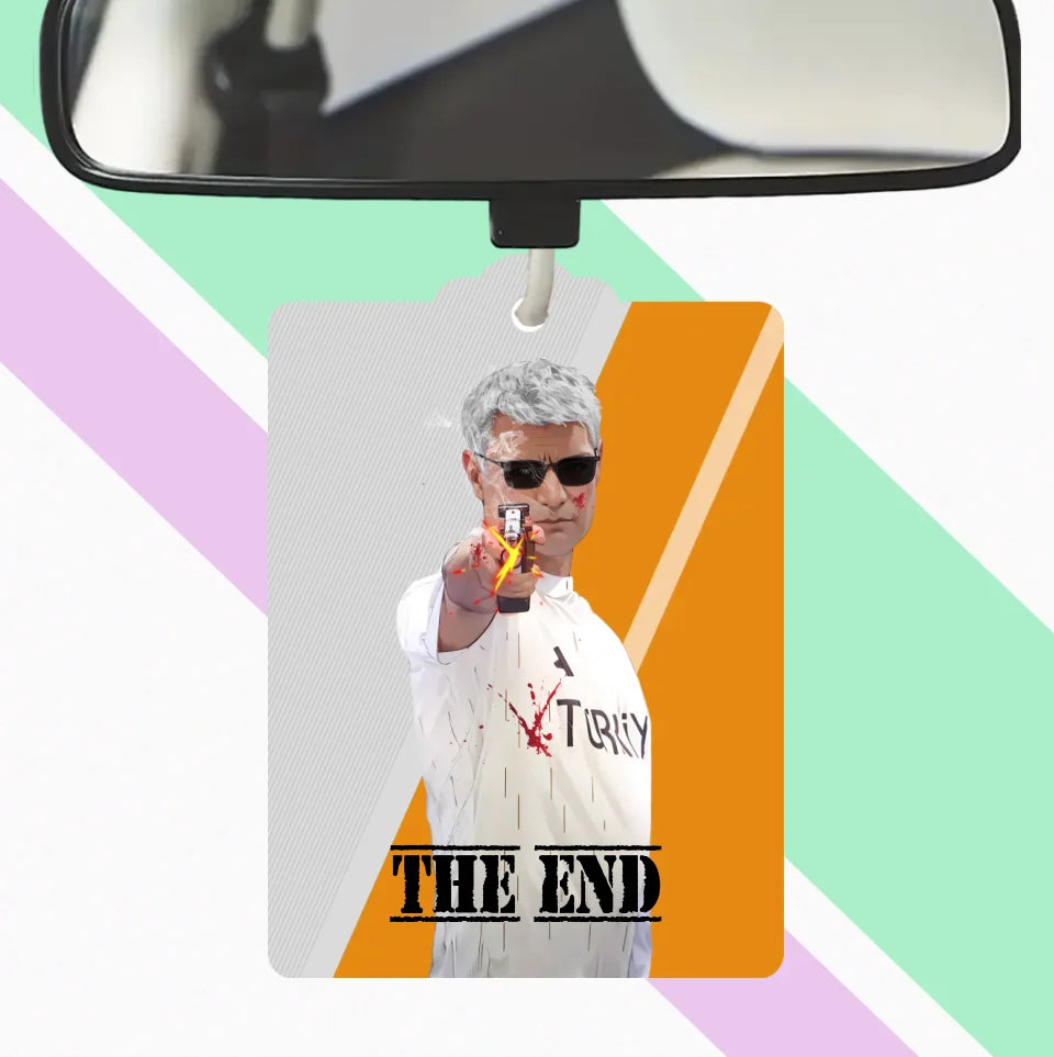 Personalisierter Autoerfrischer mit Olympischem Athleten