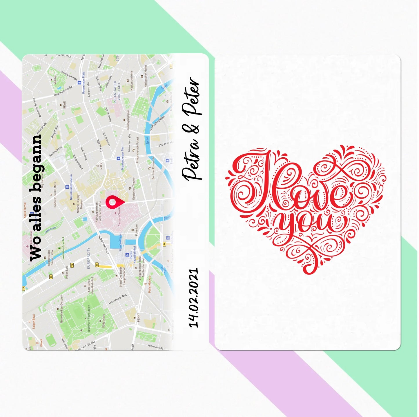 MomentKarte - Map mit Text