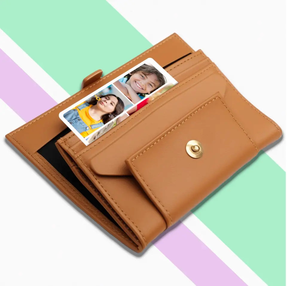 Momentkarte mit Fotokollage