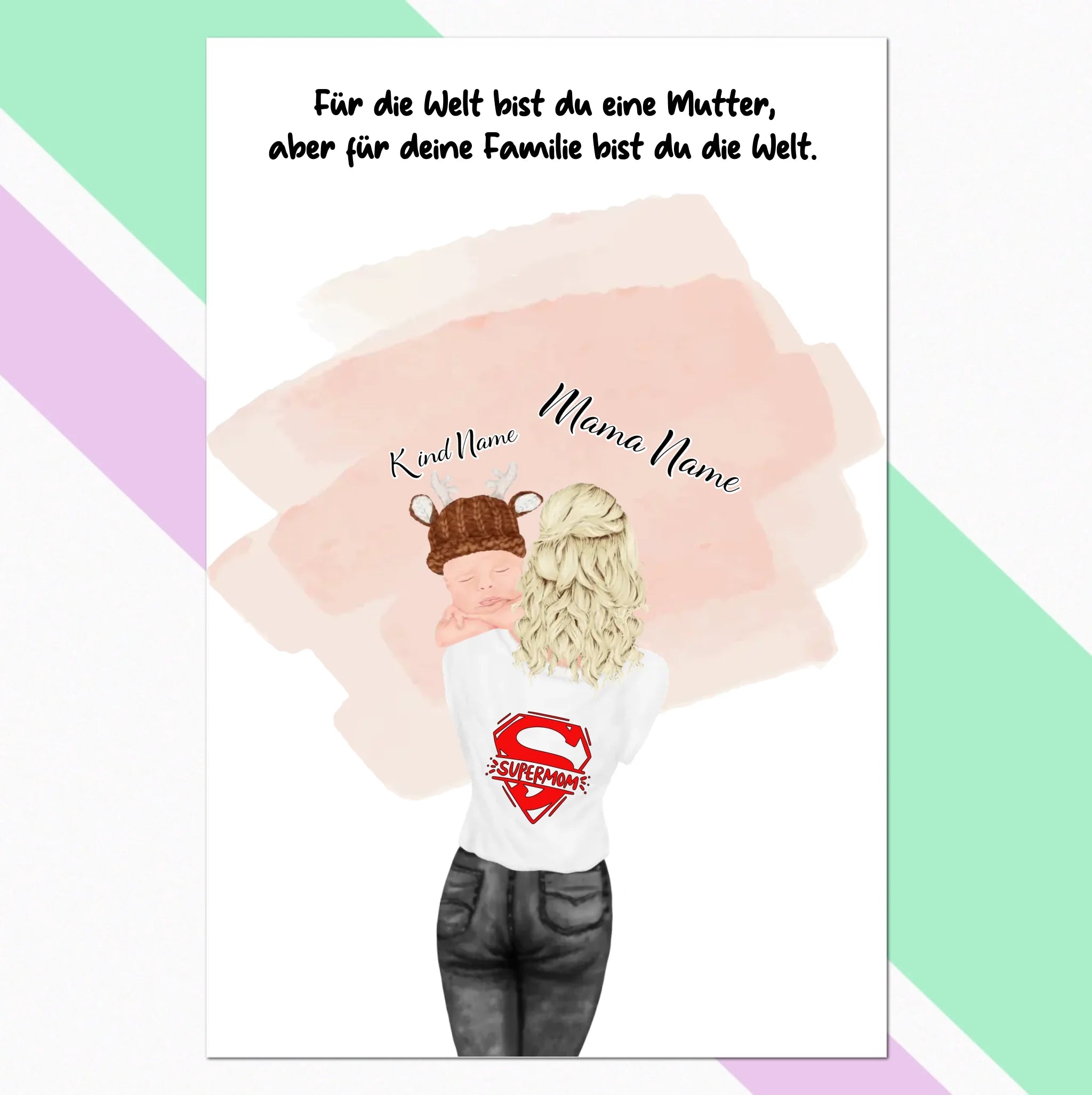 Mutterglück: Personalisierbare Bild