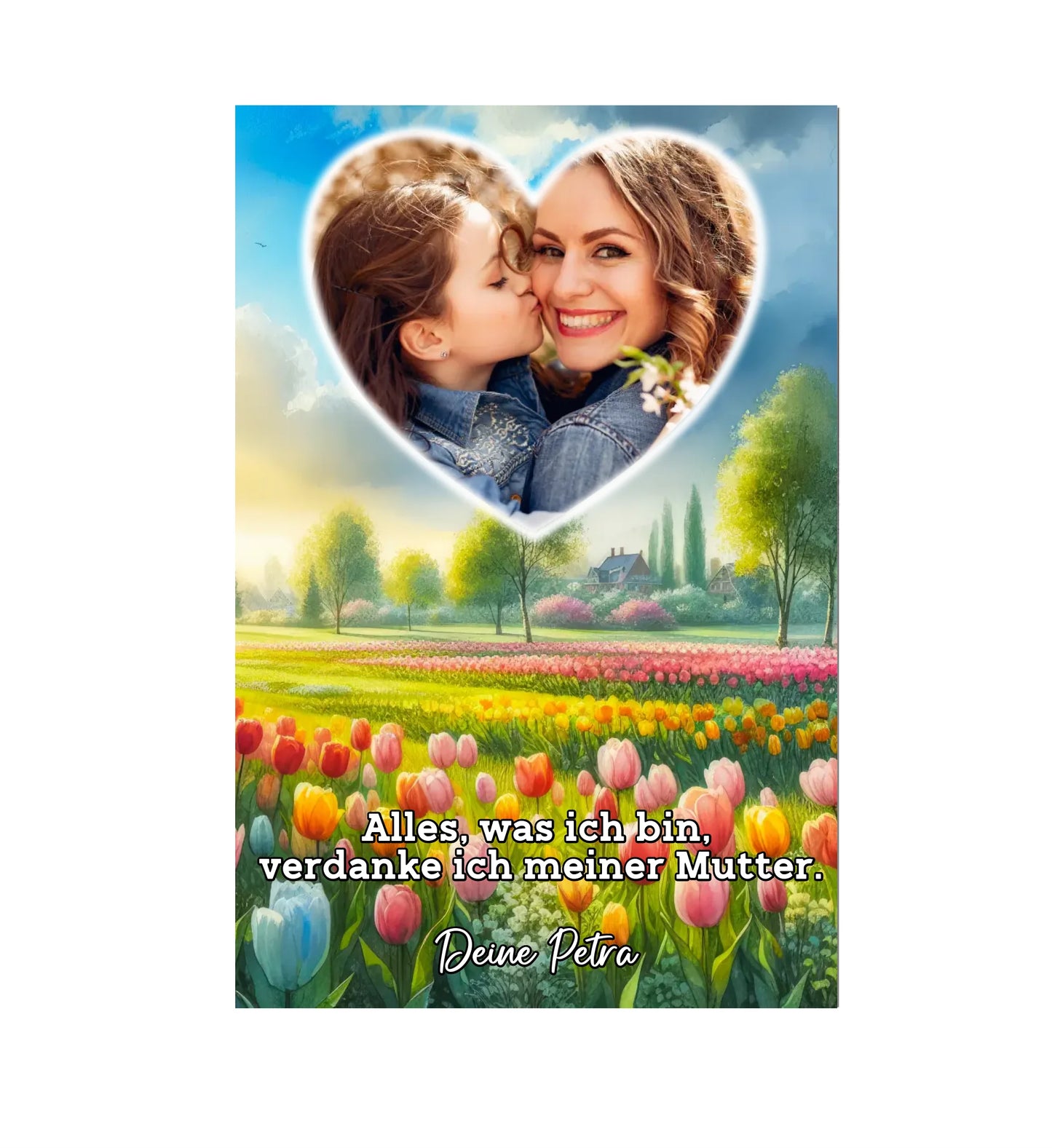 Einzigartige Liebe: Muttertagsgeschenk für Mama (Tulpen)
