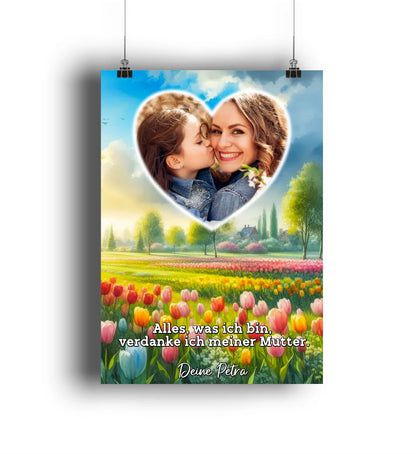 Einzigartige Liebe: Muttertagsgeschenk für Mama (Tulpen)