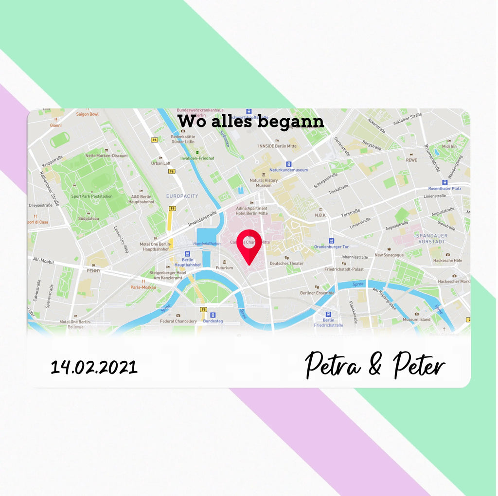 MomentKarte - Map mit Text