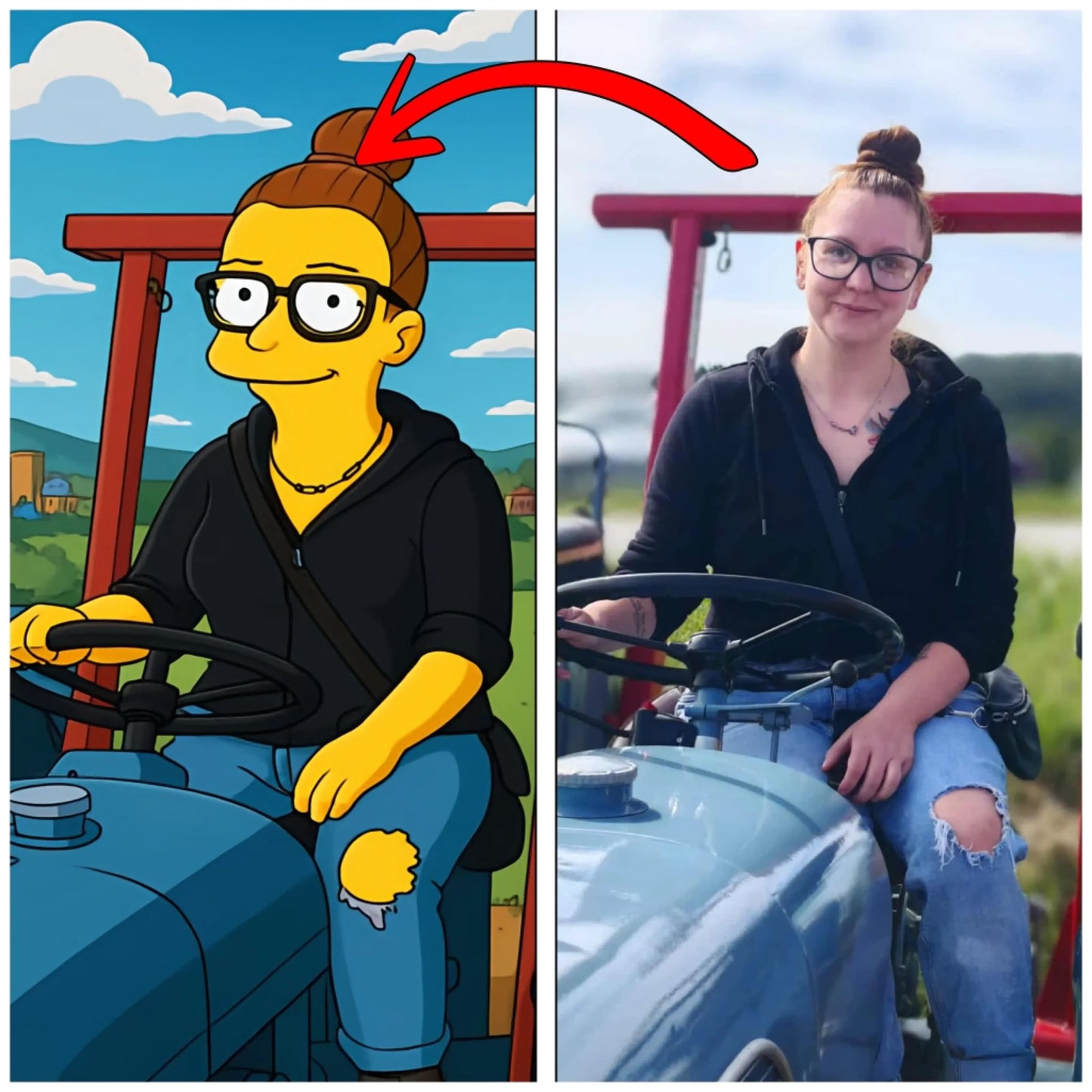 Einzigartiger Auto-Lufterfrischer – eigenes Foto im gelben Cartoon-Stil, perfektes Geschenk für Autofahrer