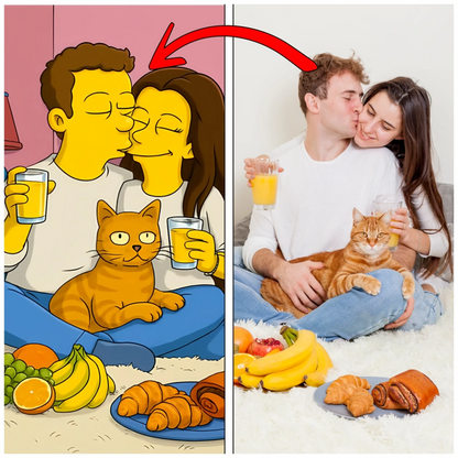 Einzigartiger Auto-Lufterfrischer – eigenes Foto im gelben Cartoon-Stil, perfektes Geschenk für Autofahrer