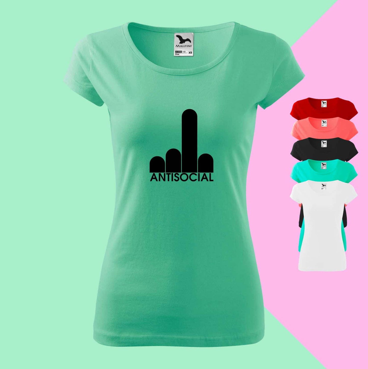 Antisocial T-Shirt für Damen - Tonyshop - Antisocial T-Shirt für Damen