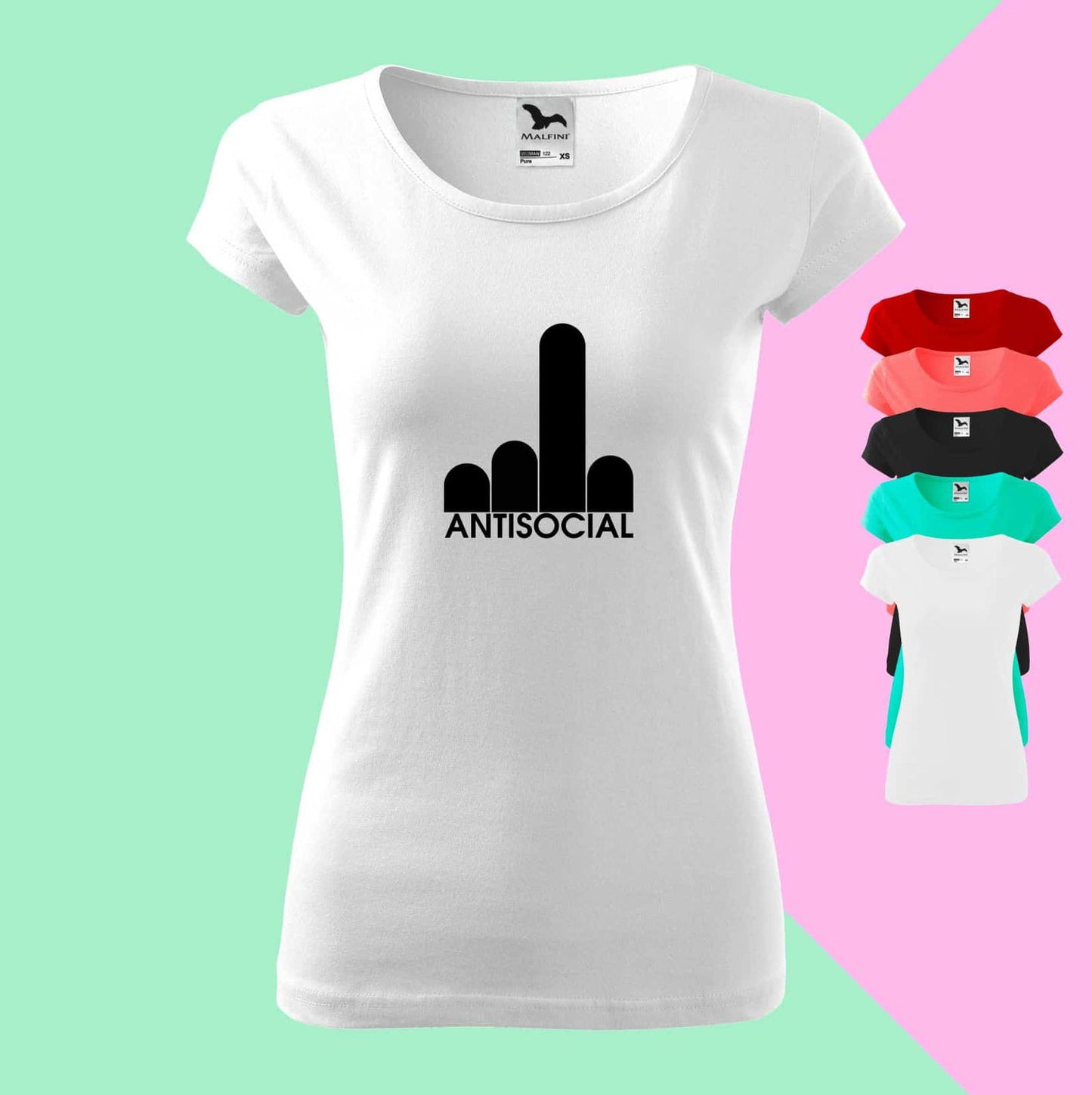 Antisocial T-Shirt für Damen - Tonyshop - Antisocial T-Shirt für Damen