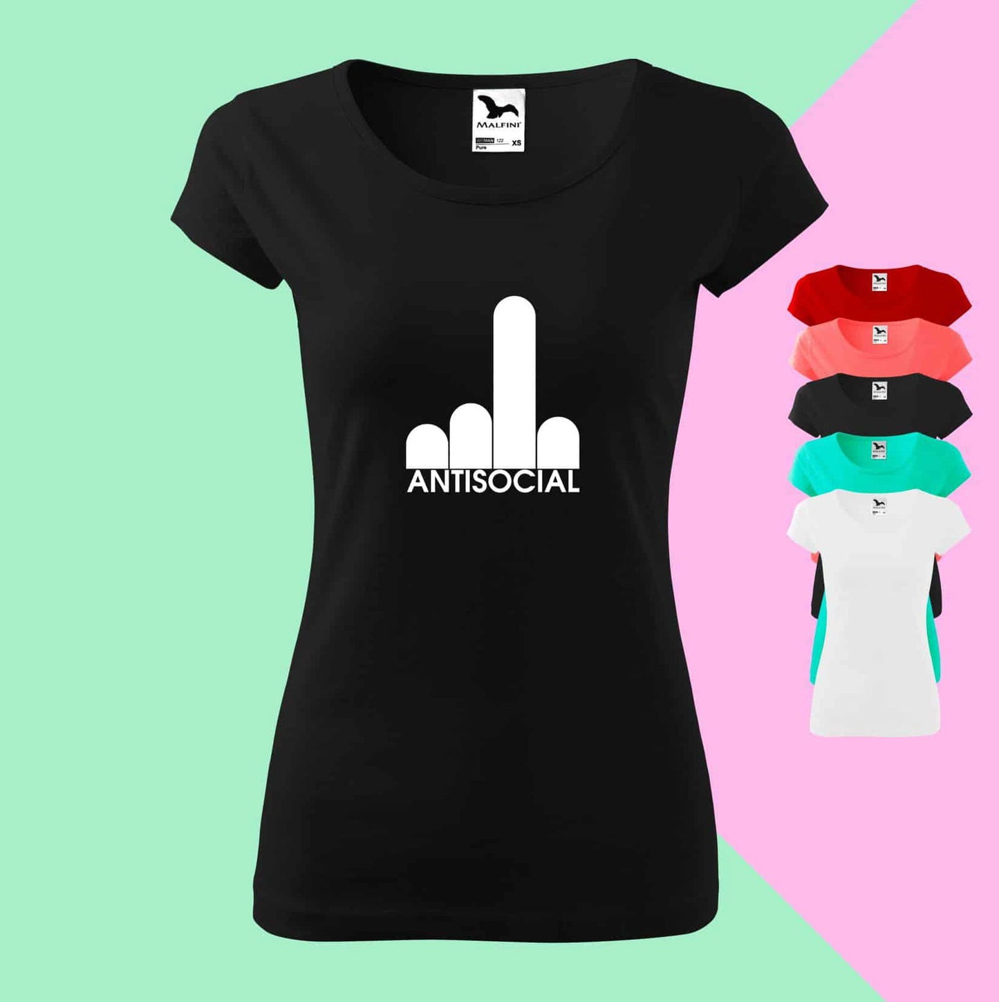 Antisocial T-Shirt für Damen - Tonyshop - Antisocial T-Shirt für Damen