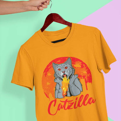 Catzilla Unisex T-shirt - Tonyshop - Catzilla Unisex T-shirt
