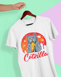 Catzilla Unisex T-shirt - Tonyshop - Catzilla Unisex T-shirt