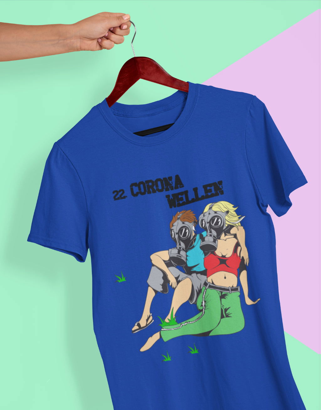 Corona wellen Unisex T-Shirt - Tonyshop - Corona wellen Unisex T-Shirt