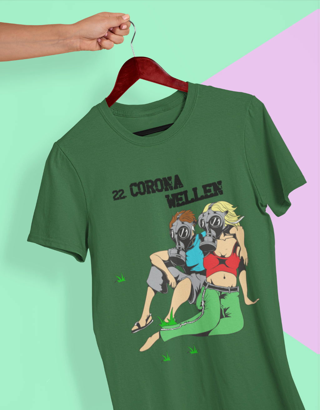 Corona wellen Unisex T-Shirt - Tonyshop - Corona wellen Unisex T-Shirt