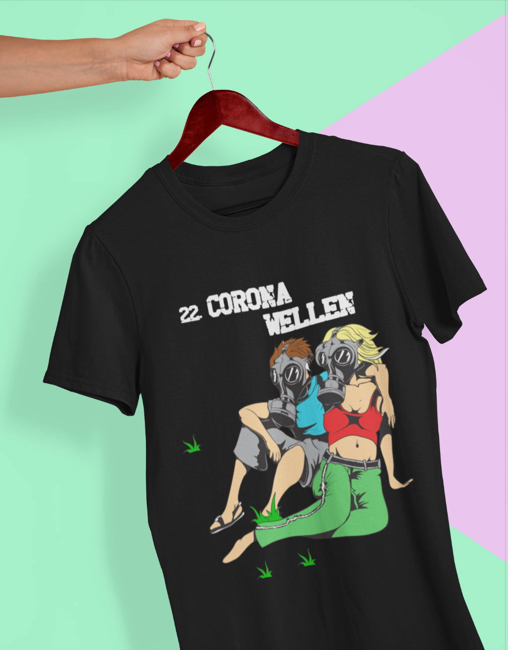Corona wellen Unisex T-Shirt - Tonyshop - Corona wellen Unisex T-Shirt