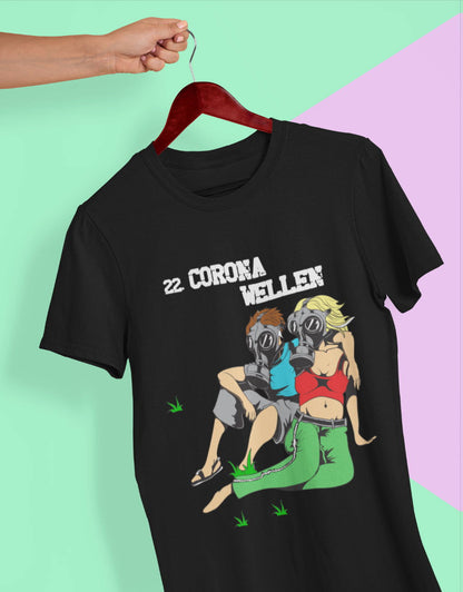 Corona wellen Unisex T-Shirt - Tonyshop - Corona wellen Unisex T-Shirt