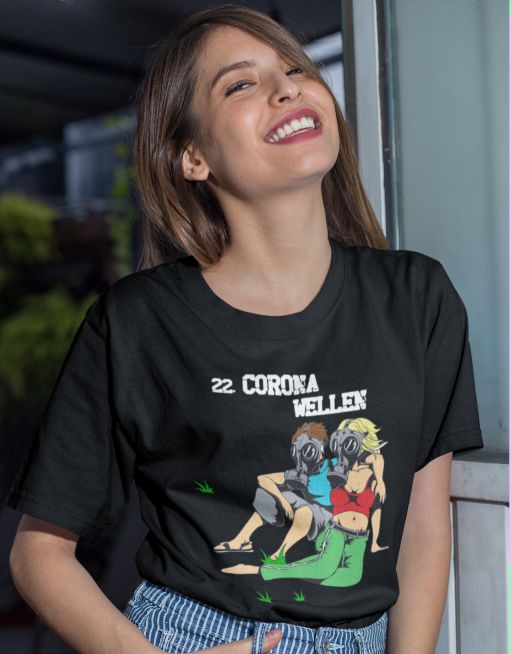 Corona wellen Unisex T-Shirt - Tonyshop - Corona wellen Unisex T-Shirt