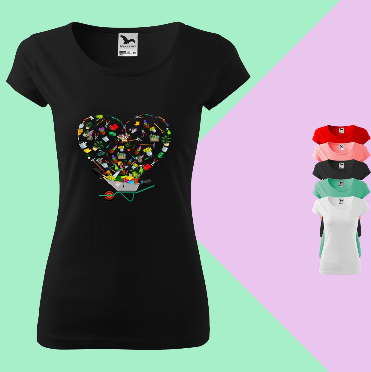 Ein Garten voller Liebe  T-Shirt für Damen - Tonyshop - Ein Garten voller Liebe  T-Shirt für Damen