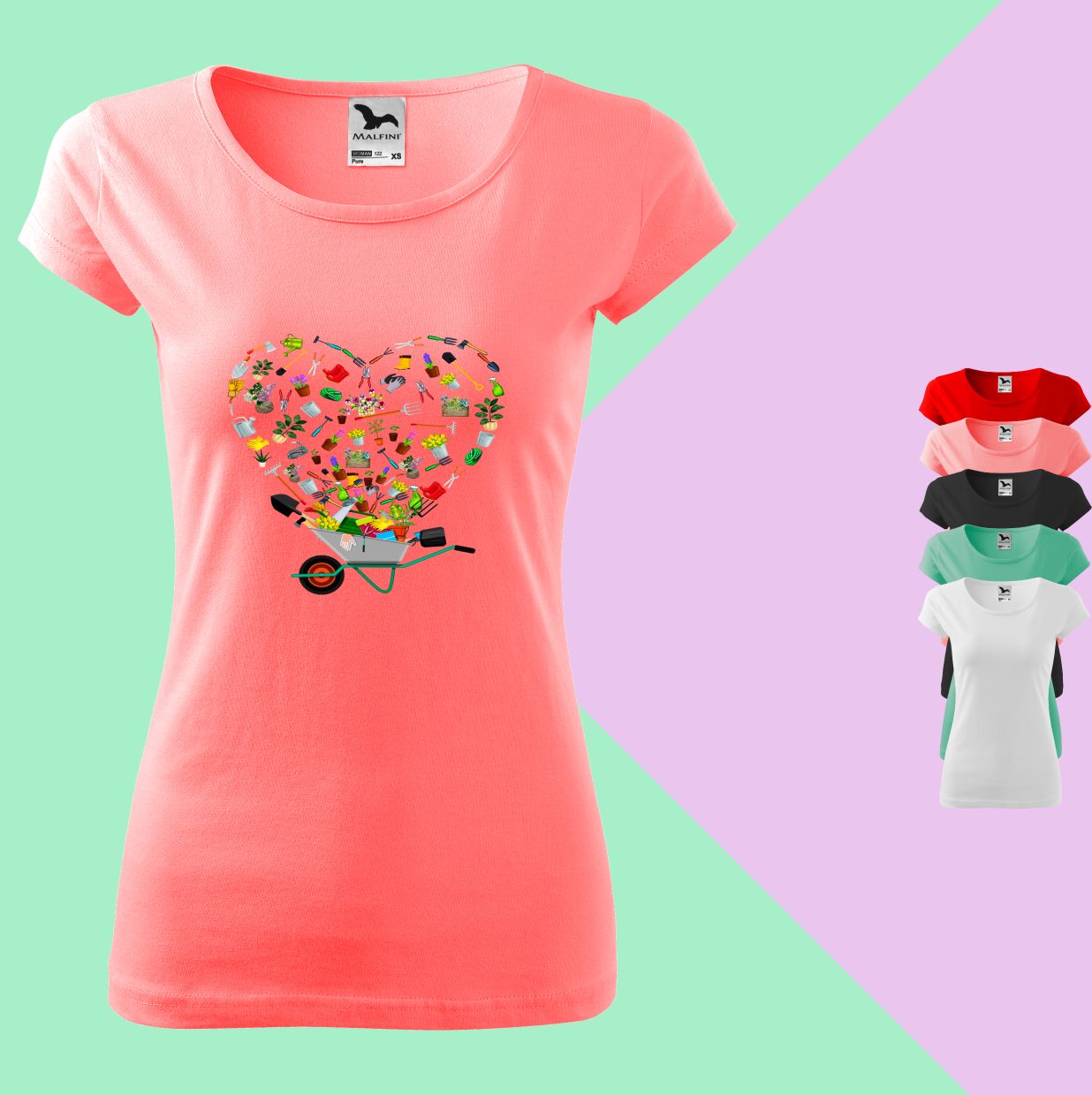 Ein Garten voller Liebe  T-Shirt für Damen - Tonyshop - Ein Garten voller Liebe  T-Shirt für Damen