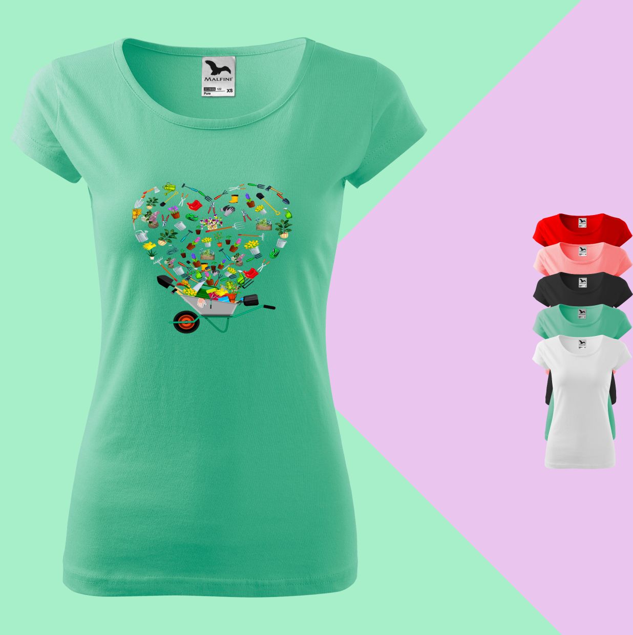 Ein Garten voller Liebe  T-Shirt für Damen - Tonyshop - Ein Garten voller Liebe  T-Shirt für Damen