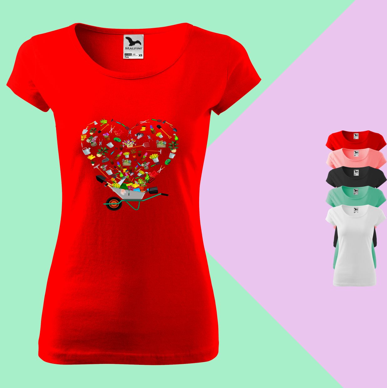 Ein Garten voller Liebe  T-Shirt für Damen - Tonyshop - Ein Garten voller Liebe  T-Shirt für Damen