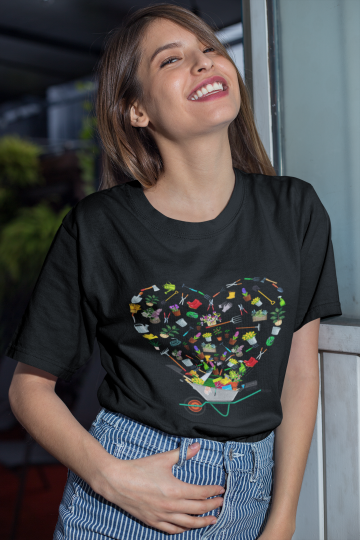 Ein Garten voller Liebe Unisex  T-Shirt - Tonyshop - Ein Garten voller Liebe Unisex  T-Shirt