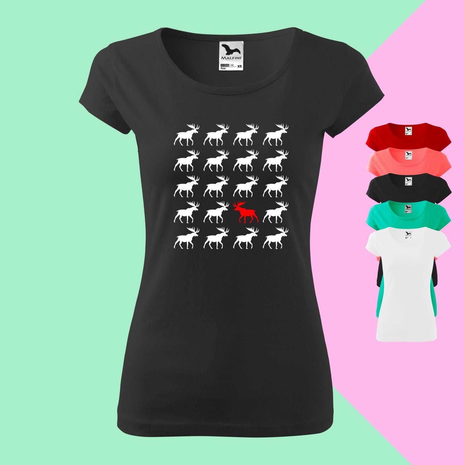 Einsamer Wegweiser T-Shirt für Damen - Tonyshop - Einsamer Wegweiser T-Shirt für Damen
