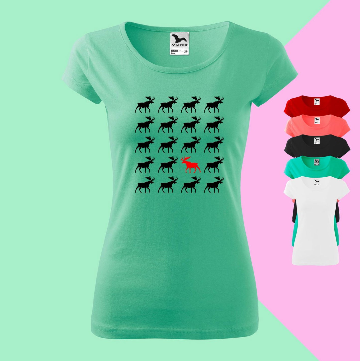 Einsamer Wegweiser T-Shirt für Damen - Tonyshop - Einsamer Wegweiser T-Shirt für Damen