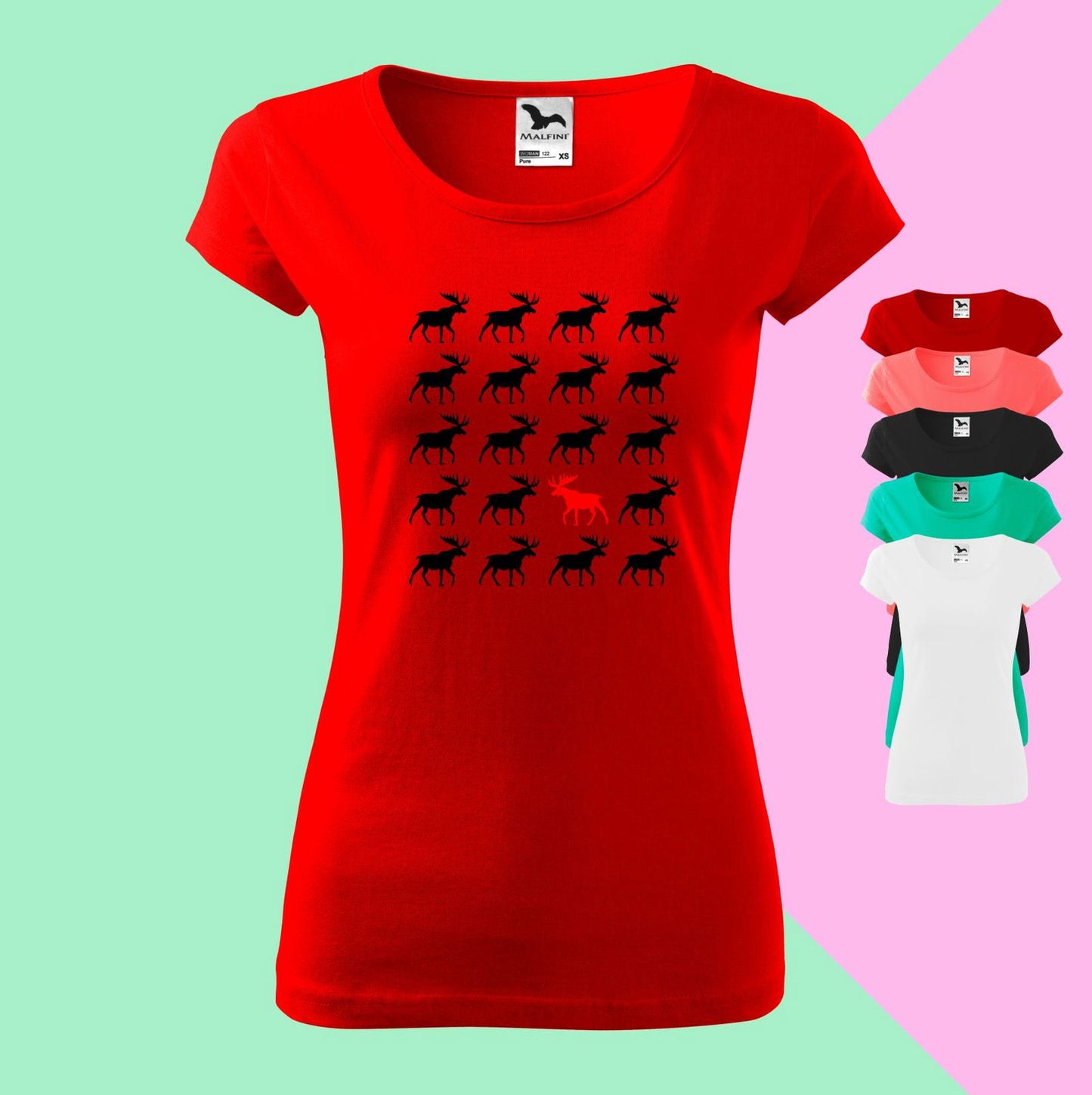 Einsamer Wegweiser T-Shirt für Damen - Tonyshop - Einsamer Wegweiser T-Shirt für Damen