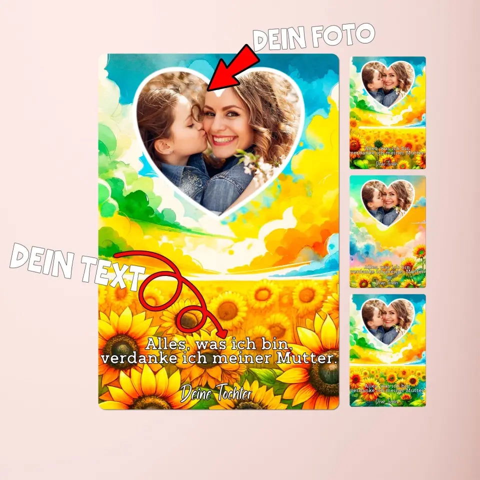 Einzigartige Liebe: Muttertagsgeschenk für Mama(Sonnenblumen) - Tonyshop - Einzigartige Liebe: Muttertagsgeschenk für Mama(Sonnenblumen)