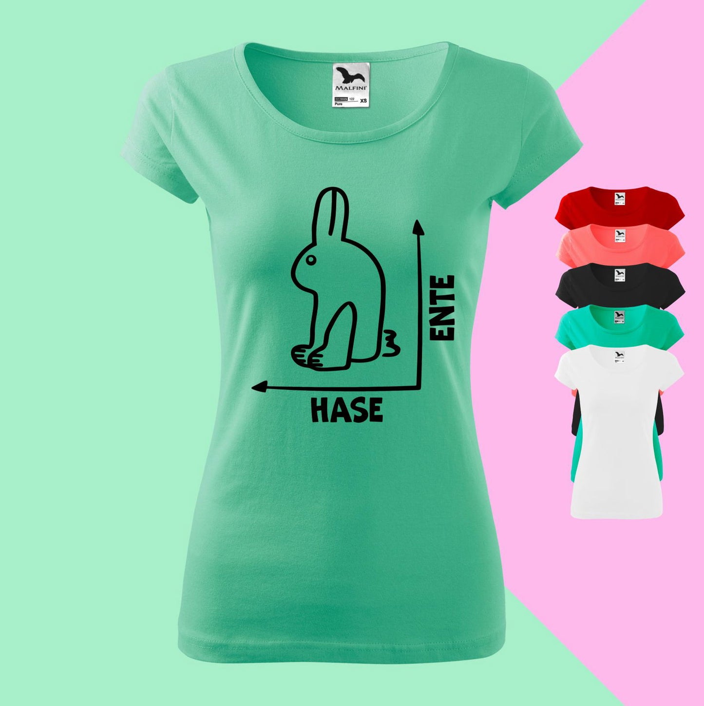 Ente-Hase T-shirt für Damen - Tonyshop - Ente-Hase T-shirt für Damen