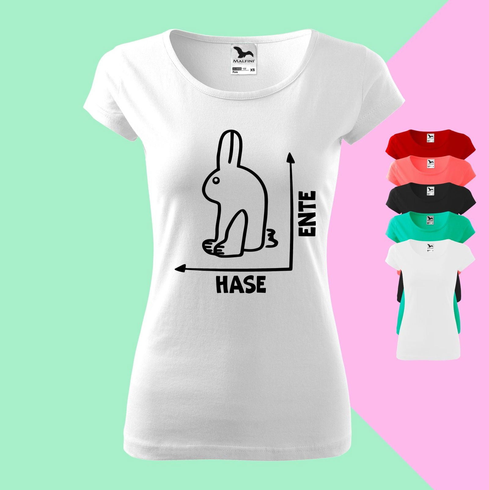 Ente-Hase T-shirt für Damen - Tonyshop - Ente-Hase T-shirt für Damen