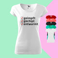 Geimpft, Gechipt, Entwurmt T-Shirt für Damen - Tonyshop - Geimpft, Gechipt, Entwurmt T-Shirt für Damen