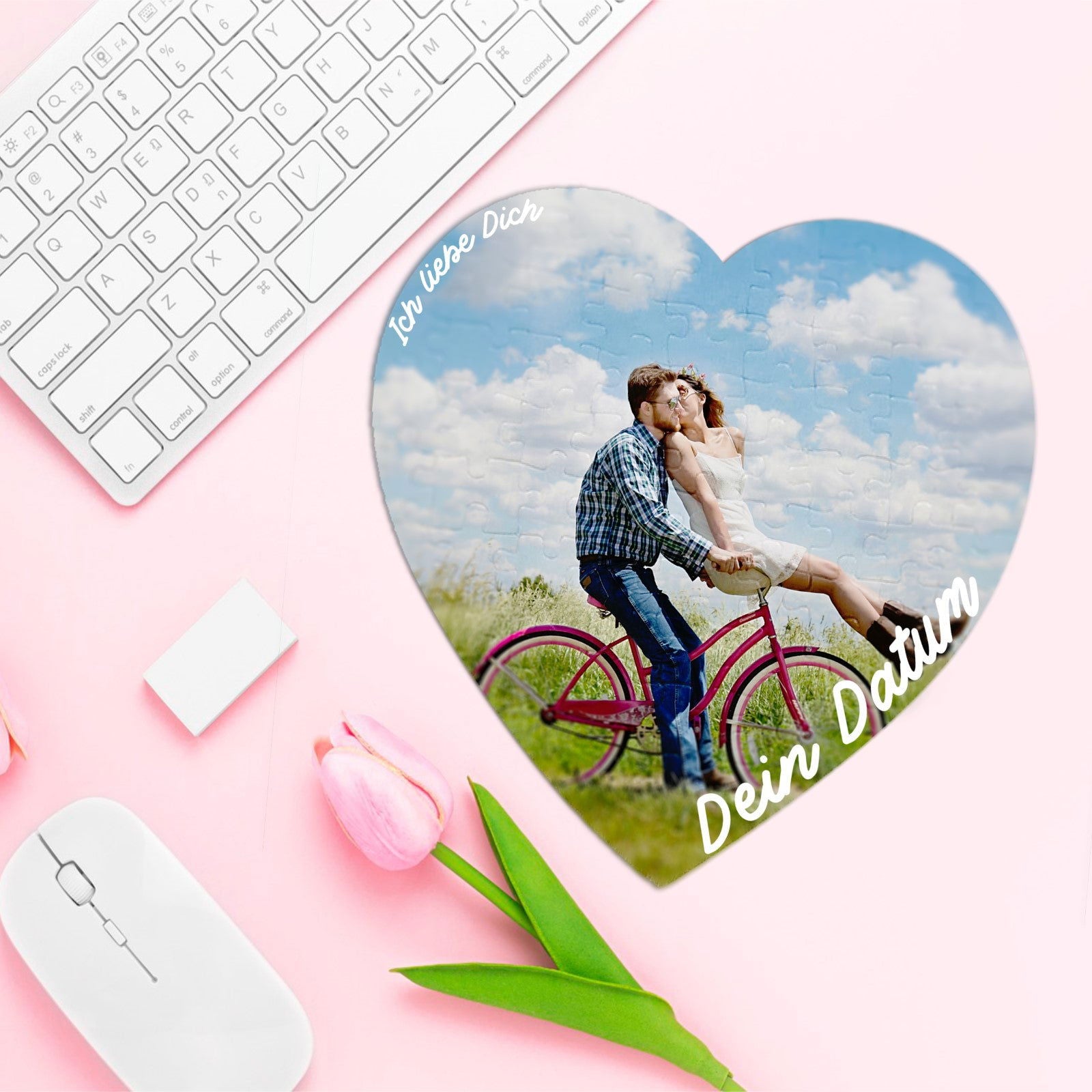 Herz Magenet Fotopuzzle als Valentinstagsgeschenk - Tonyshop - Herz Magenet Fotopuzzle als Valentinstagsgeschenk