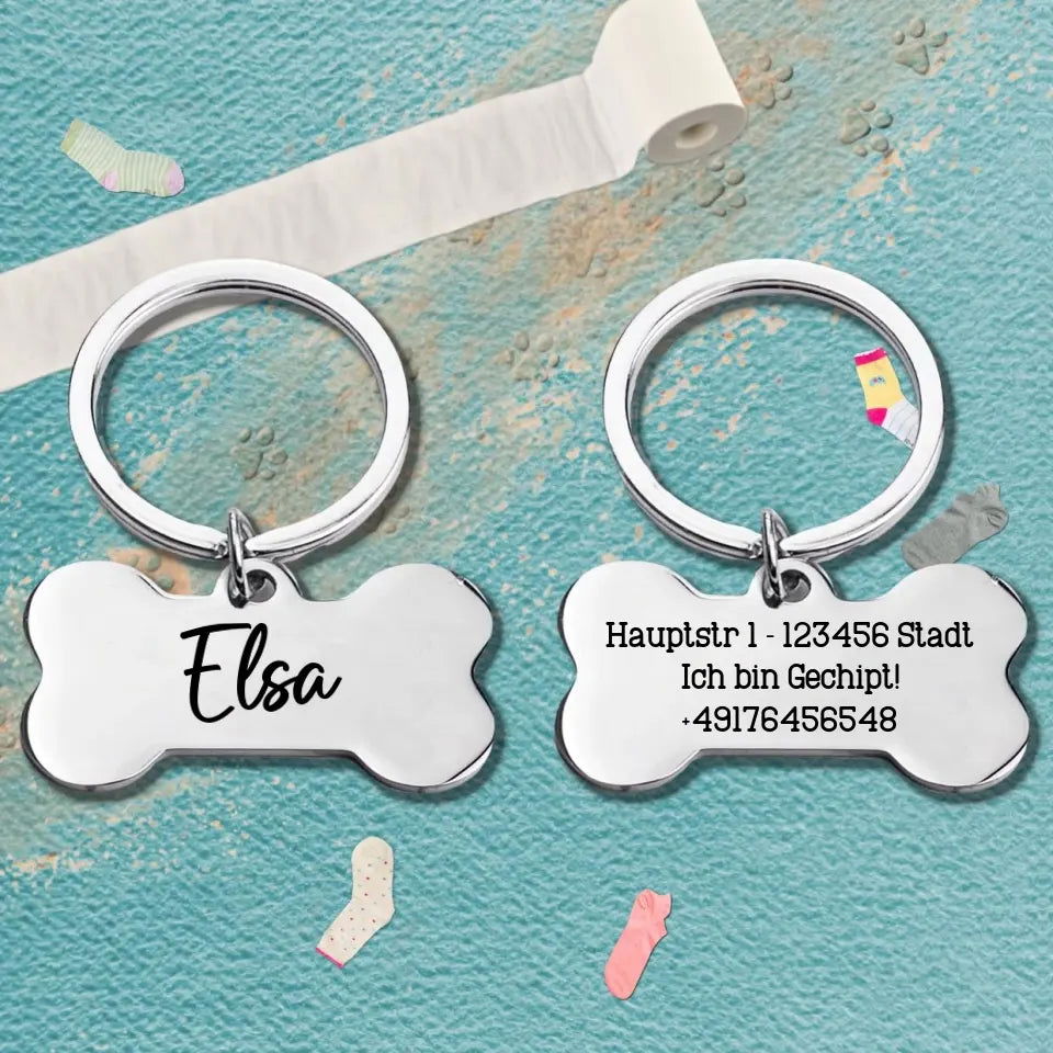 Hundemarke: Eleganz in Knochenform - Tonyshop - Hundemarke: Eleganz in Knochenform