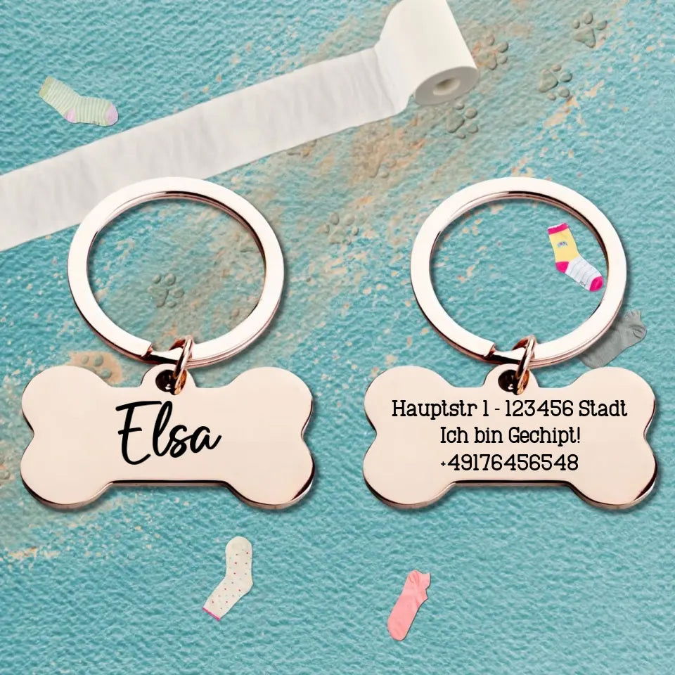 Hundemarke: Eleganz in Knochenform - Tonyshop - Hundemarke: Eleganz in Knochenform