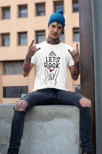Let`s Rock Unisex T-Shirt - Tonyshop - Let`s Rock Unisex T-Shirt