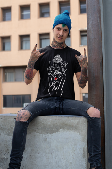 Let`s Rock Unisex T-Shirt - Tonyshop - Let`s Rock Unisex T-Shirt