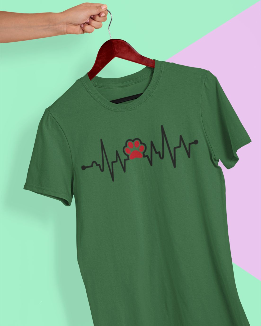 Pfotenherzschlag: Ein T-Shirt-Design für Hundefreunde mit Liebe im Takt - Tonyshop - Pfotenherzschlag: Ein T-Shirt-Design für Hundefreunde mit Liebe im Takt