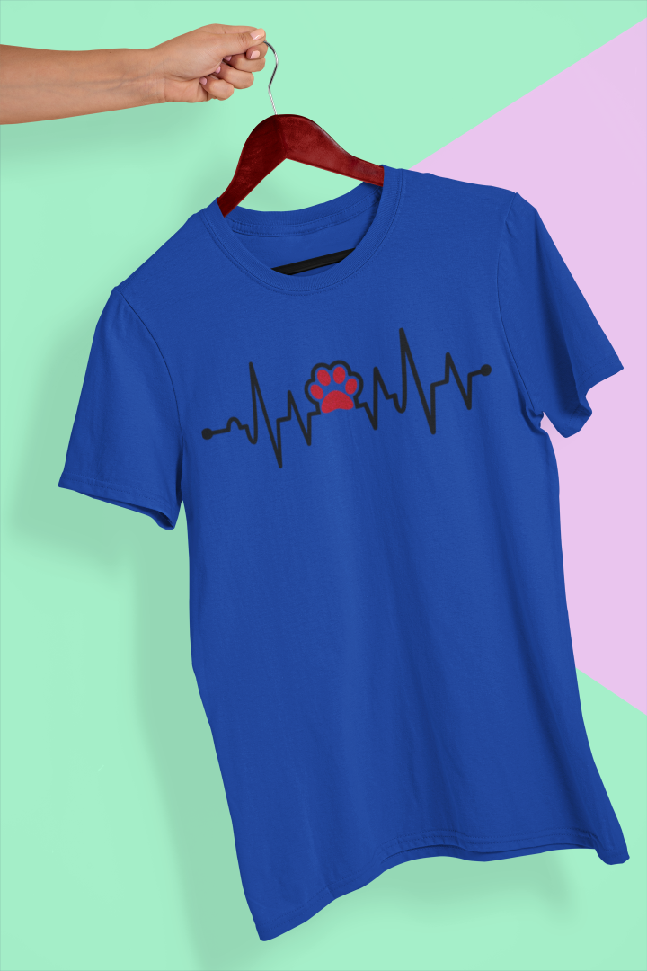 Pfotenherzschlag: Ein T-Shirt-Design für Hundefreunde mit Liebe im Takt - Tonyshop - Pfotenherzschlag: Ein T-Shirt-Design für Hundefreunde mit Liebe im Takt