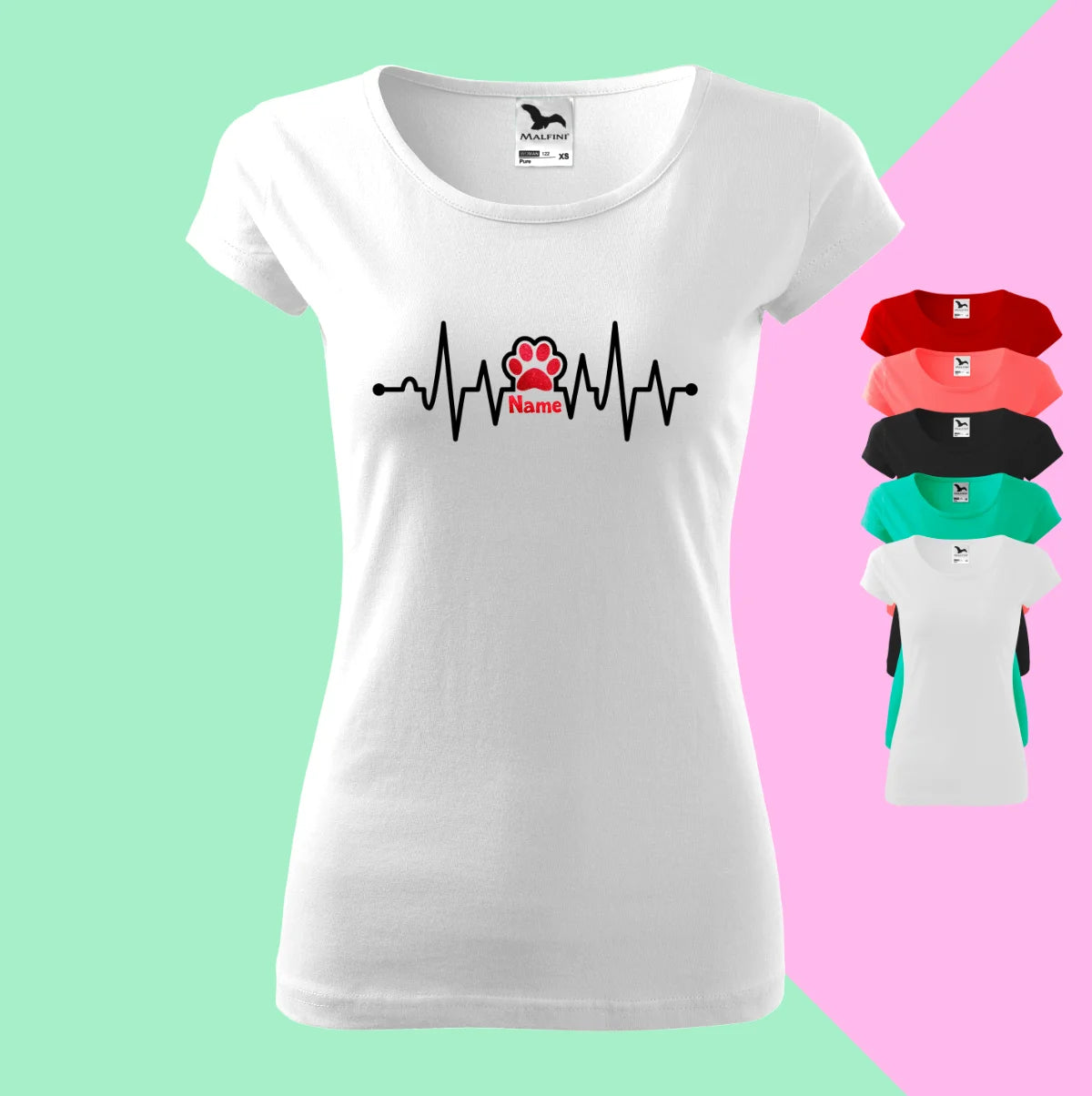 Pfotenherzschlag: Ein T-Shirt-Design für Hundefreunde mit Liebe im Takt - Tonyshop - Pfotenherzschlag: Ein T-Shirt-Design für Hundefreunde mit Liebe im Takt