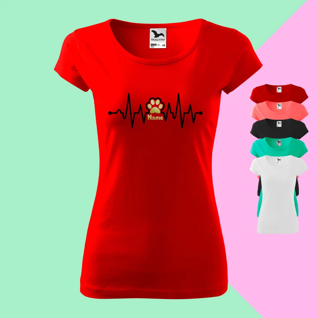 Pfotenherzschlag: Ein T-Shirt-Design für Hundefreunde mit Liebe im Takt - Tonyshop - Pfotenherzschlag: Ein T-Shirt-Design für Hundefreunde mit Liebe im Takt