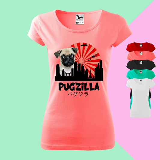 Pugzilla T-Shirt für Damen - Tonyshop - Pugzilla T-Shirt für Damen