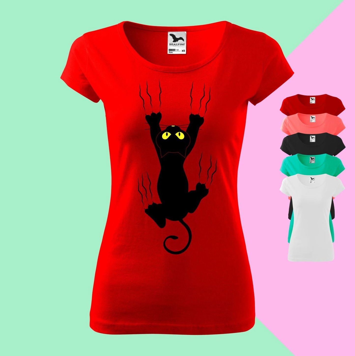Spielplatz für Katze T-shirt für  Damen - Tonyshop - Spielplatz für Katze T-shirt für  Damen