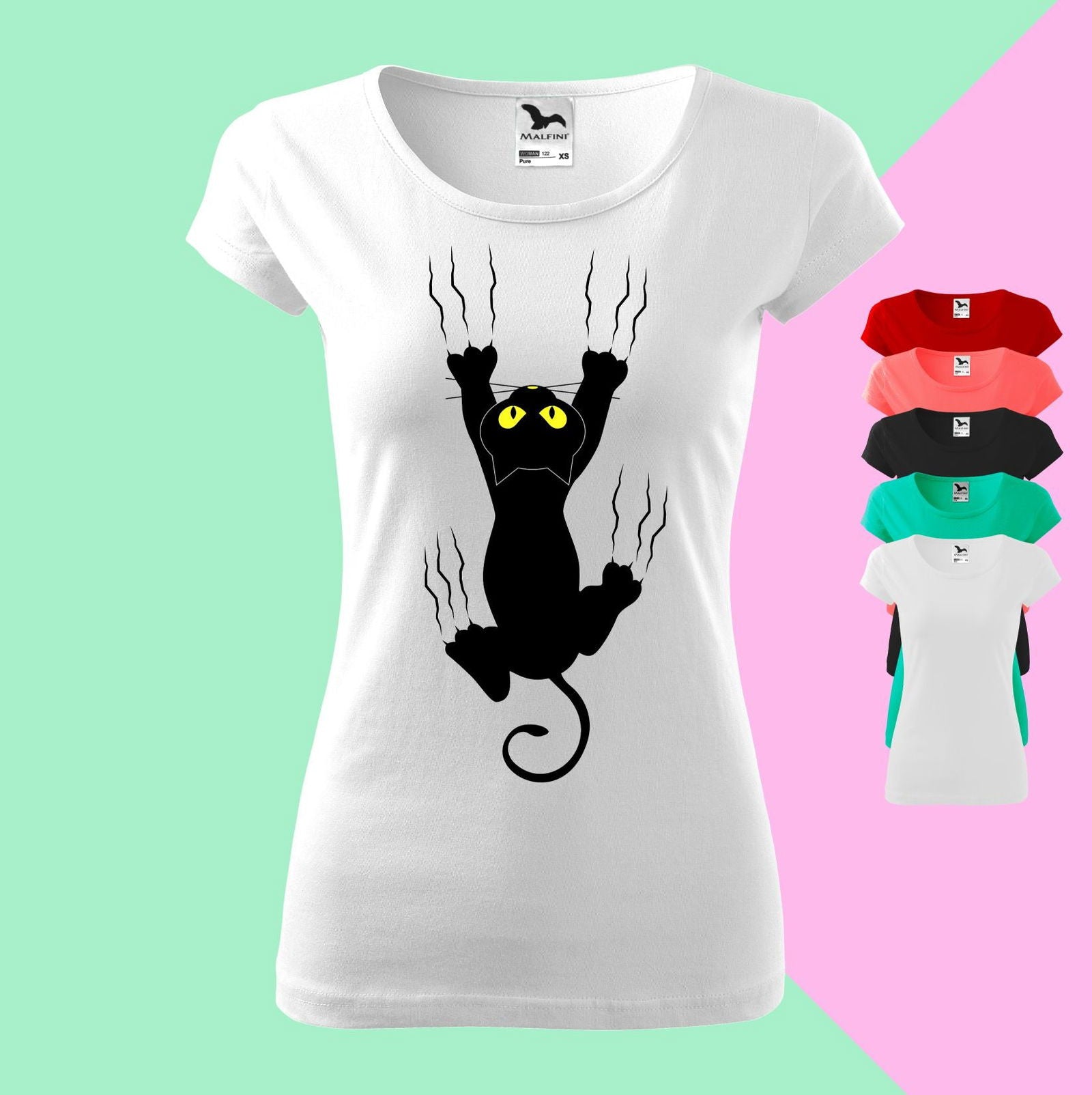 Spielplatz für Katze T-shirt für  Damen - Tonyshop - Spielplatz für Katze T-shirt für  Damen