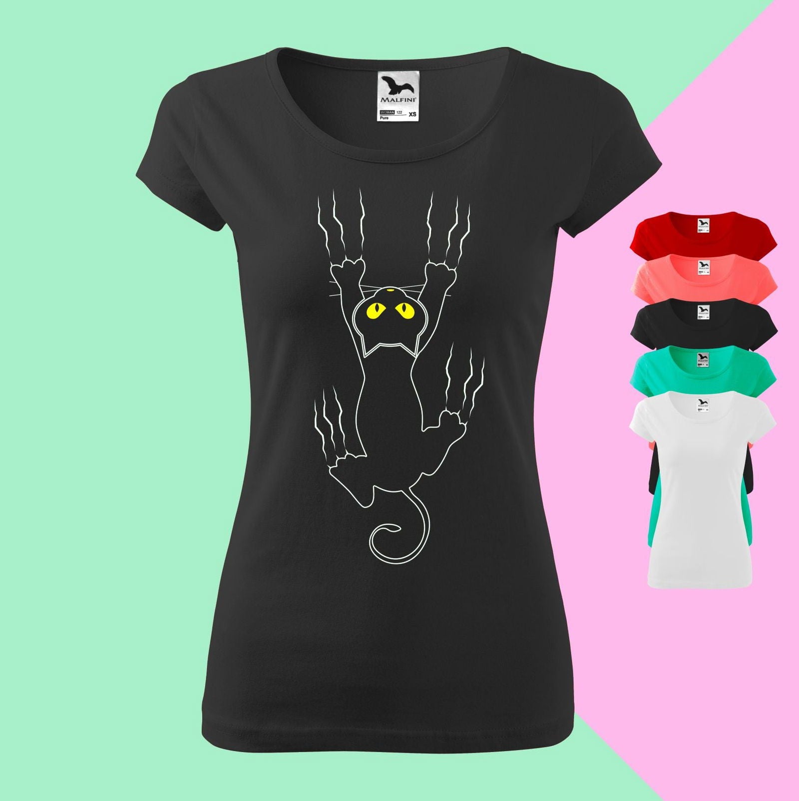 Spielplatz für Katze T-shirt für  Damen - Tonyshop - Spielplatz für Katze T-shirt für  Damen