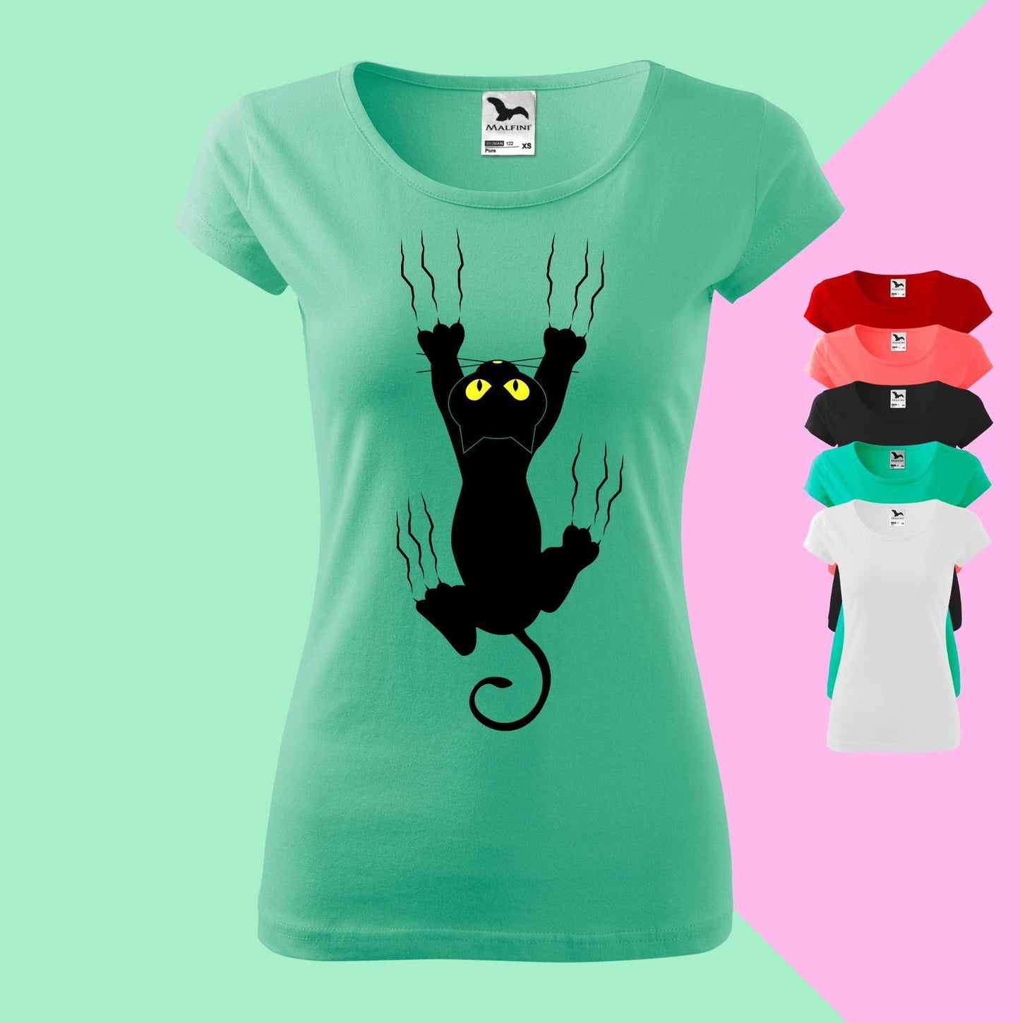 Spielplatz für Katze T-shirt für  Damen - Tonyshop - Spielplatz für Katze T-shirt für  Damen