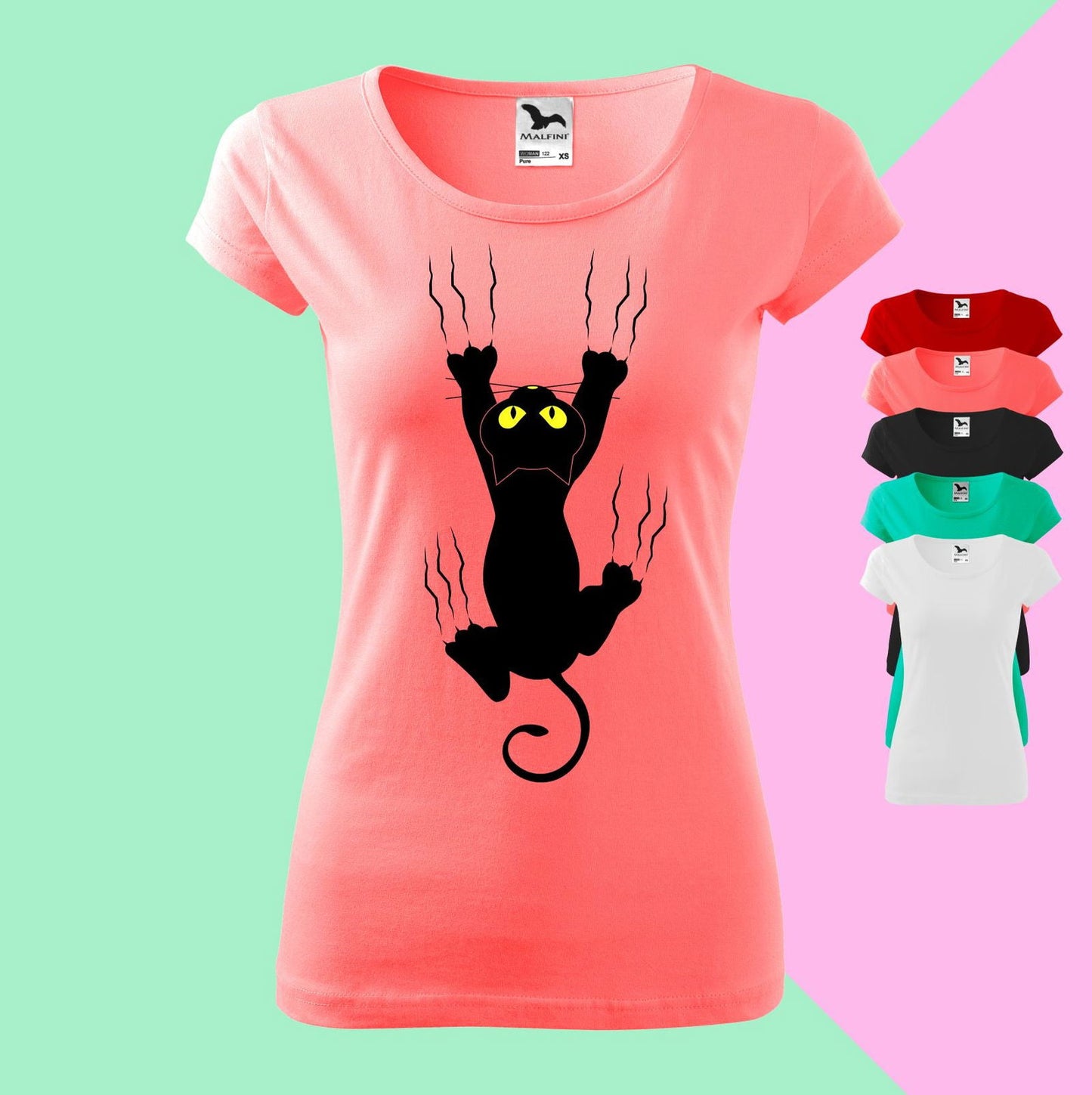 Spielplatz für Katze T-shirt für  Damen - Tonyshop - Spielplatz für Katze T-shirt für  Damen