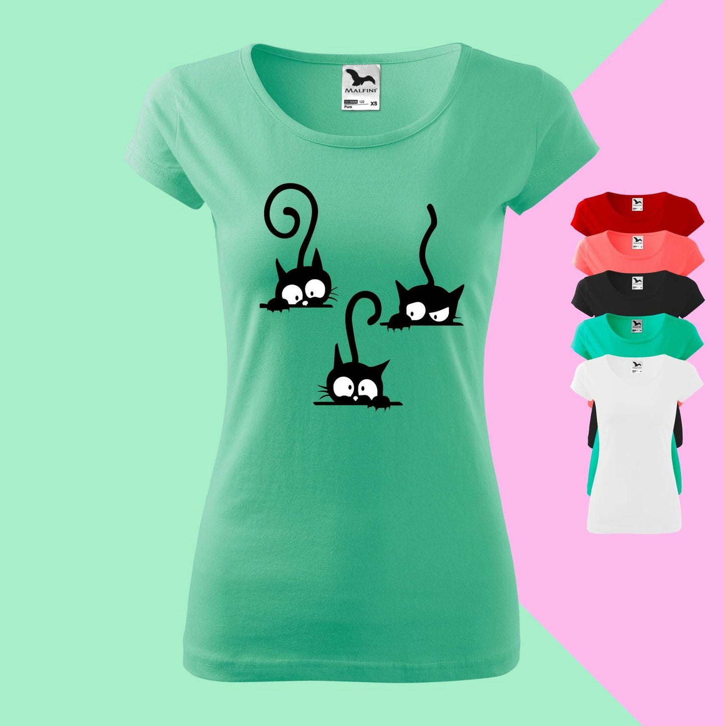 TriKatzen-Meisterwerk Einzigartiges T-Shirt-Design für Katzenliebhaber - Tonyshop - TriKatzen-Meisterwerk Einzigartiges T-Shirt-Design für Katzenliebhaber