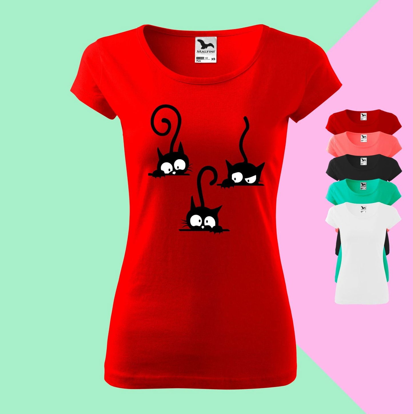 TriKatzen-Meisterwerk Einzigartiges T-Shirt-Design für Katzenliebhaber - Tonyshop - TriKatzen-Meisterwerk Einzigartiges T-Shirt-Design für Katzenliebhaber