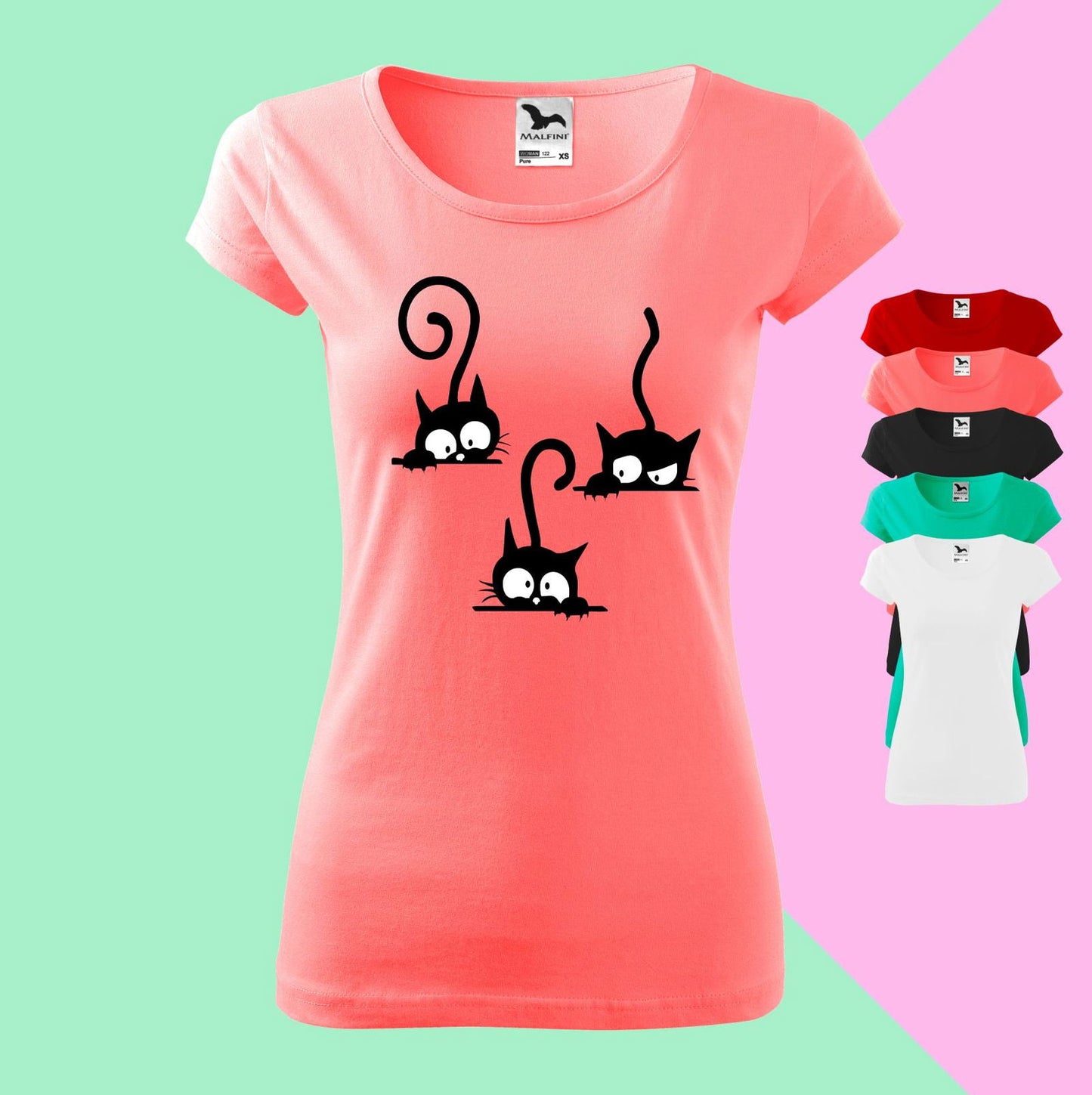 TriKatzen-Meisterwerk Einzigartiges T-Shirt-Design für Katzenliebhaber - Tonyshop - TriKatzen-Meisterwerk Einzigartiges T-Shirt-Design für Katzenliebhaber